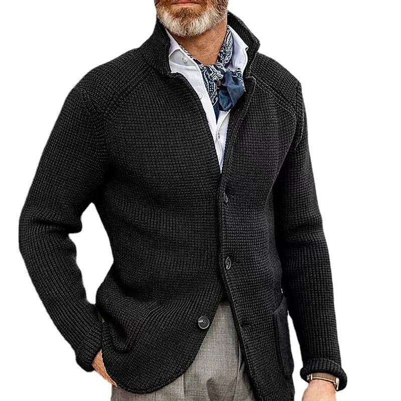 Ready to Ship HIgh Quality Cardigan Sweater Men Cotton Sweater Men Turtleneck Sweater