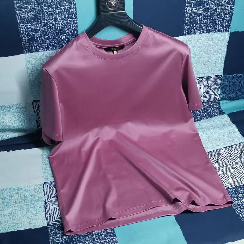 OEM Custom 100% Double Mercerized Cotton Basic Crew Neck T Shirt Men Breathable Blank Tshirt Custom Design Cotton t Shirts